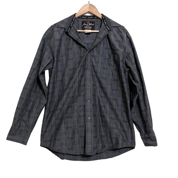 Wrangler George Strait Collared Button Down Dress Shirt - Picture 1 of 6